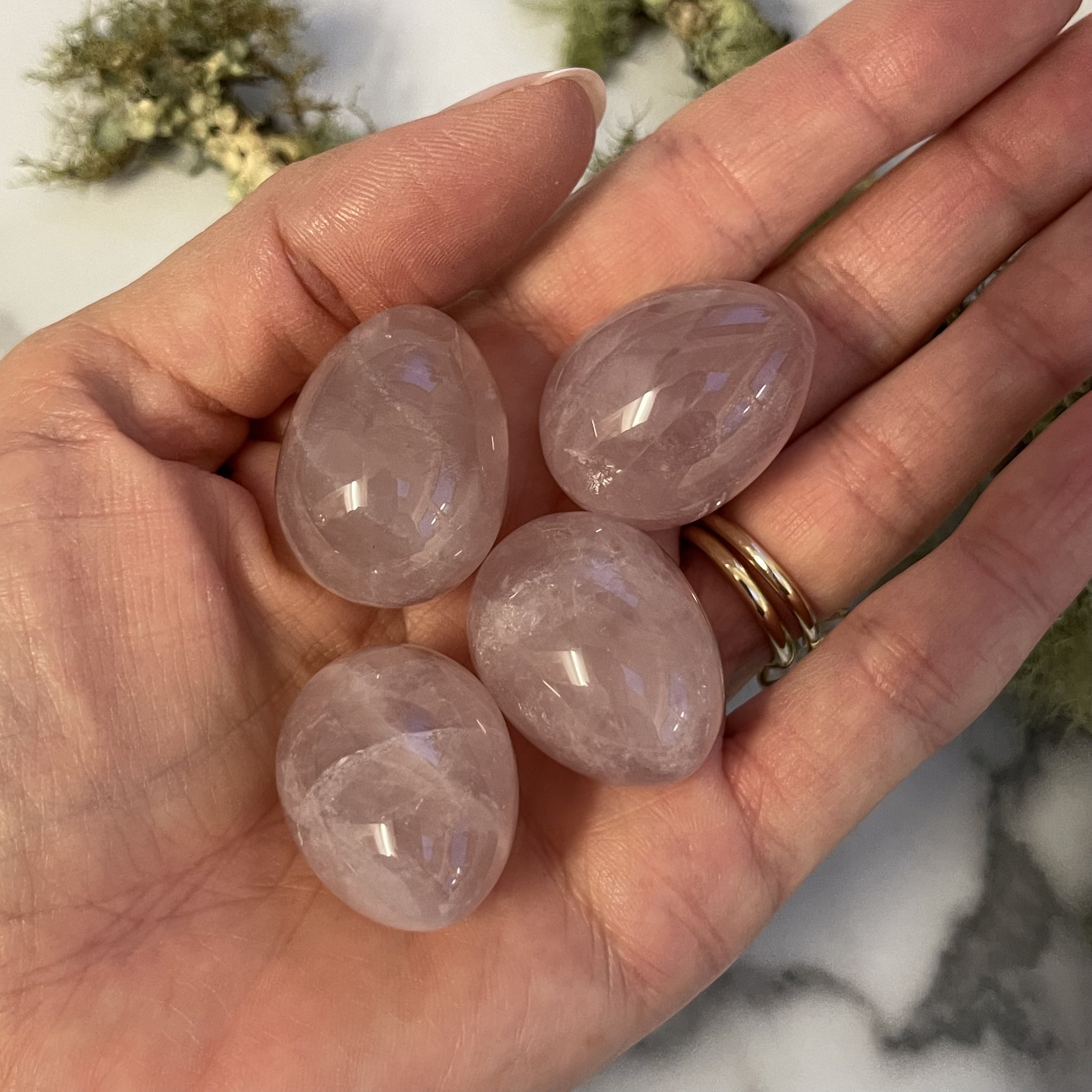 Rose Quartz Eggs