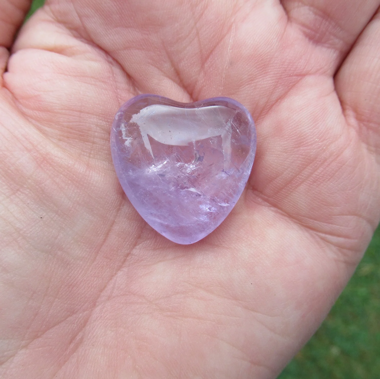Amethyst Heart 25mm