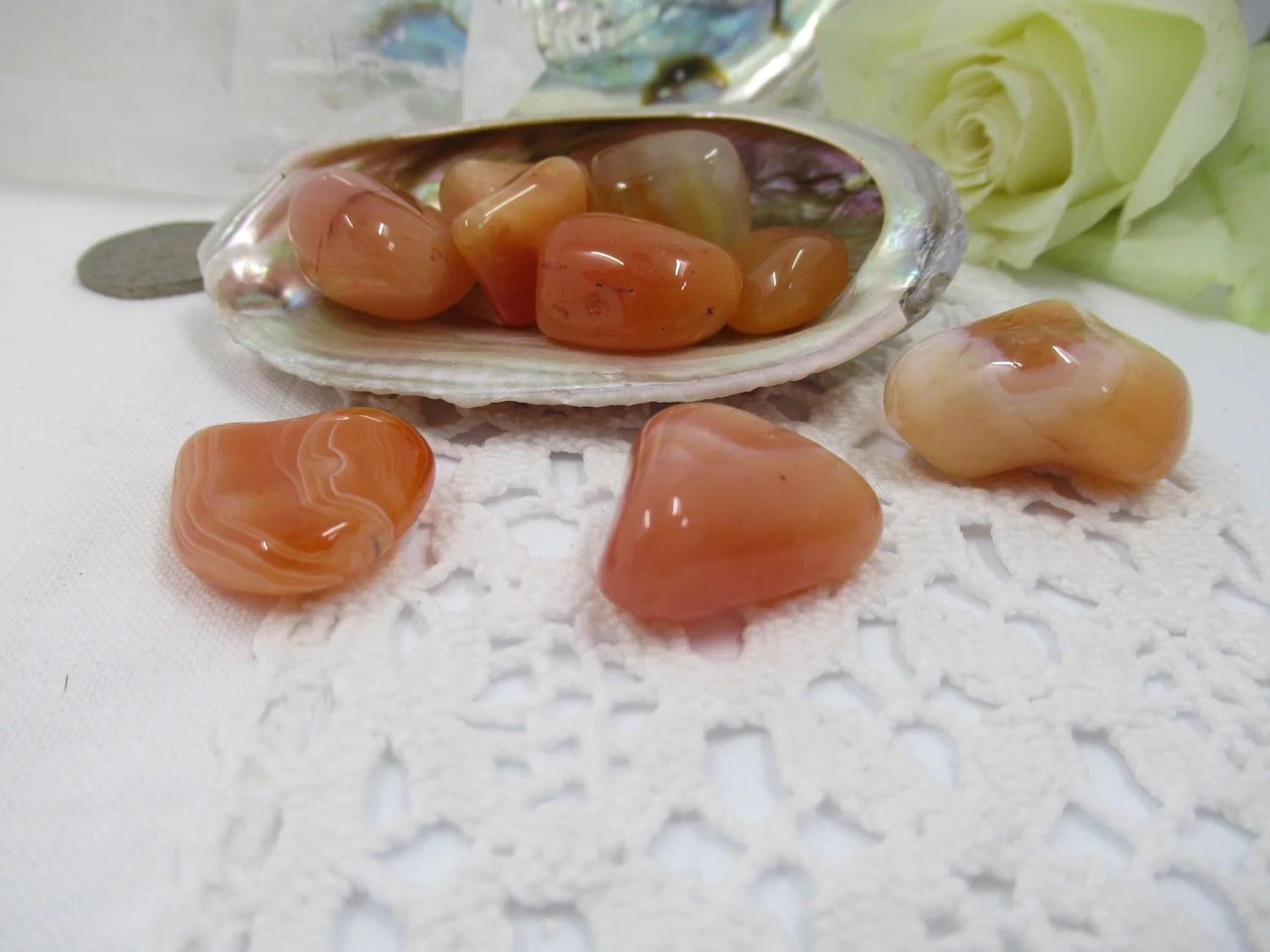 Sue Webshop_Tumblestones_Carnelian Orange Agate £12.JPG