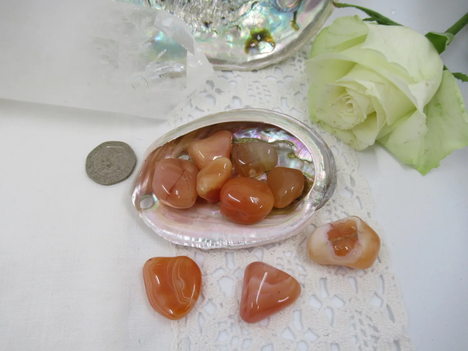 Sue Webshop_Tumblestones_Carnelian Orange Agate £11.JPG