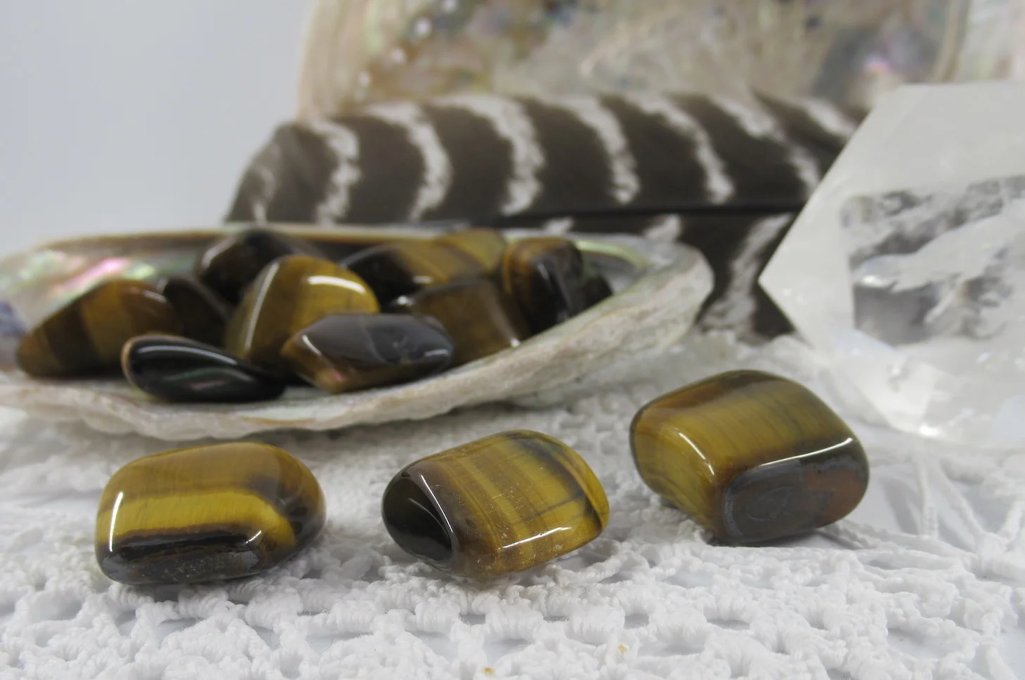 Tiger's Eye Tumblestones medium