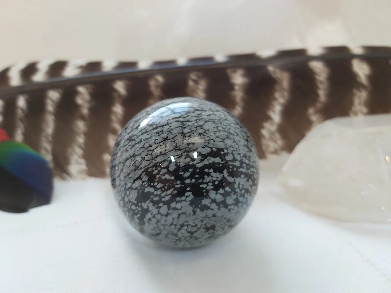Snowflake Obsidian Sphere 45mm