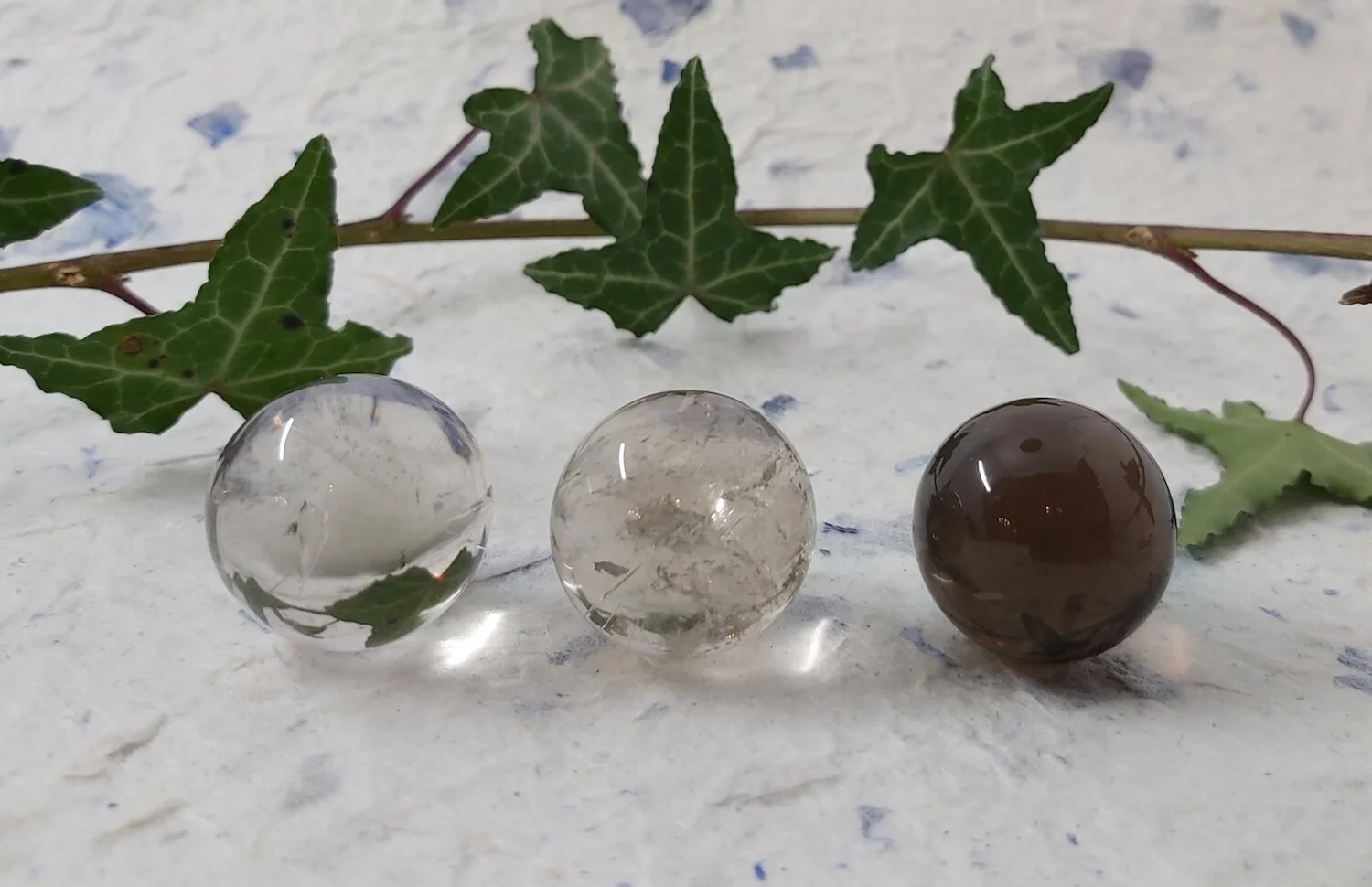 Smoky Quartz Spheres 25mm