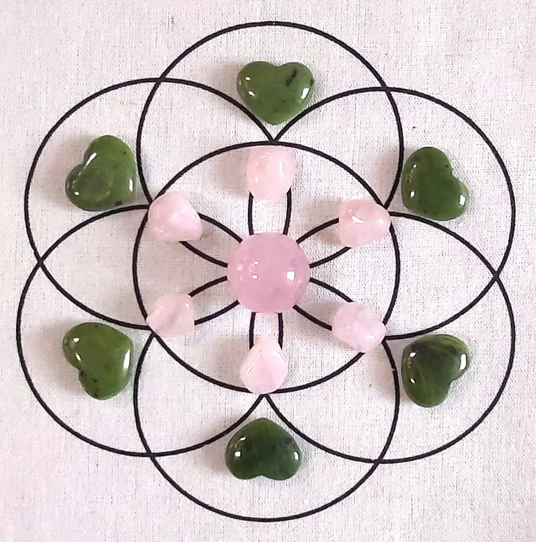 Crystal Gridcloths - Seed of Life
