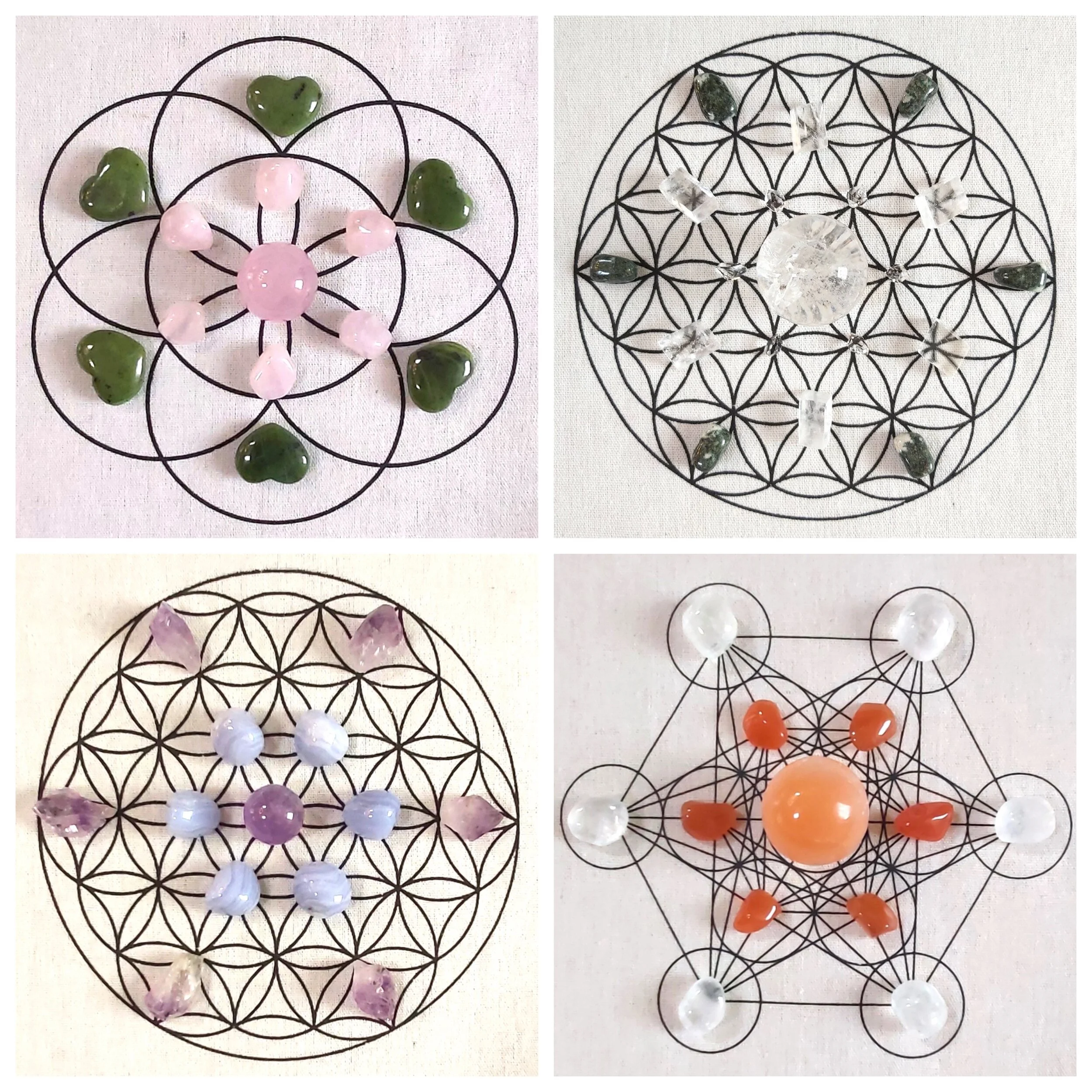 Crystal Gridcloths - Mixed set of 3*