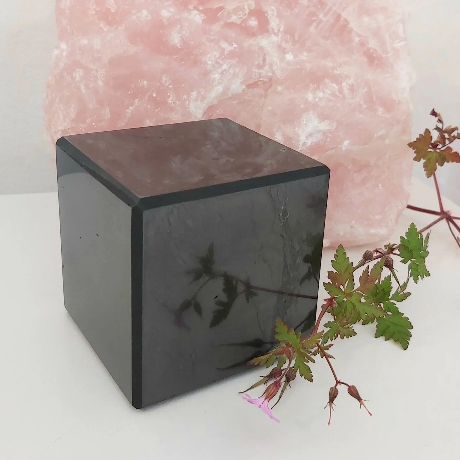 Shungite cube polished