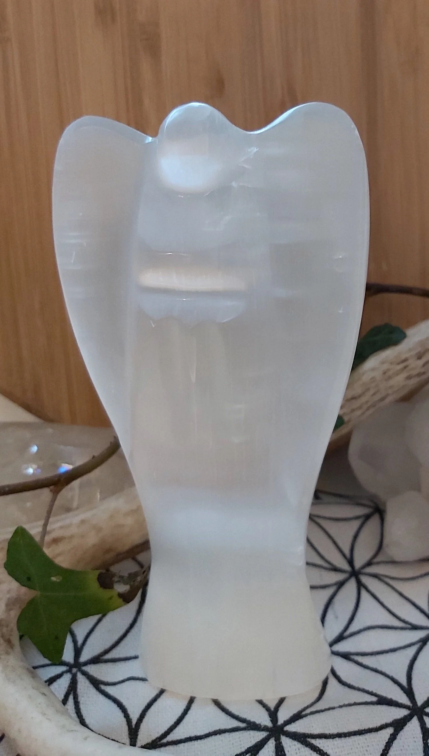 Selenite/Satin Spar Angel 15cm