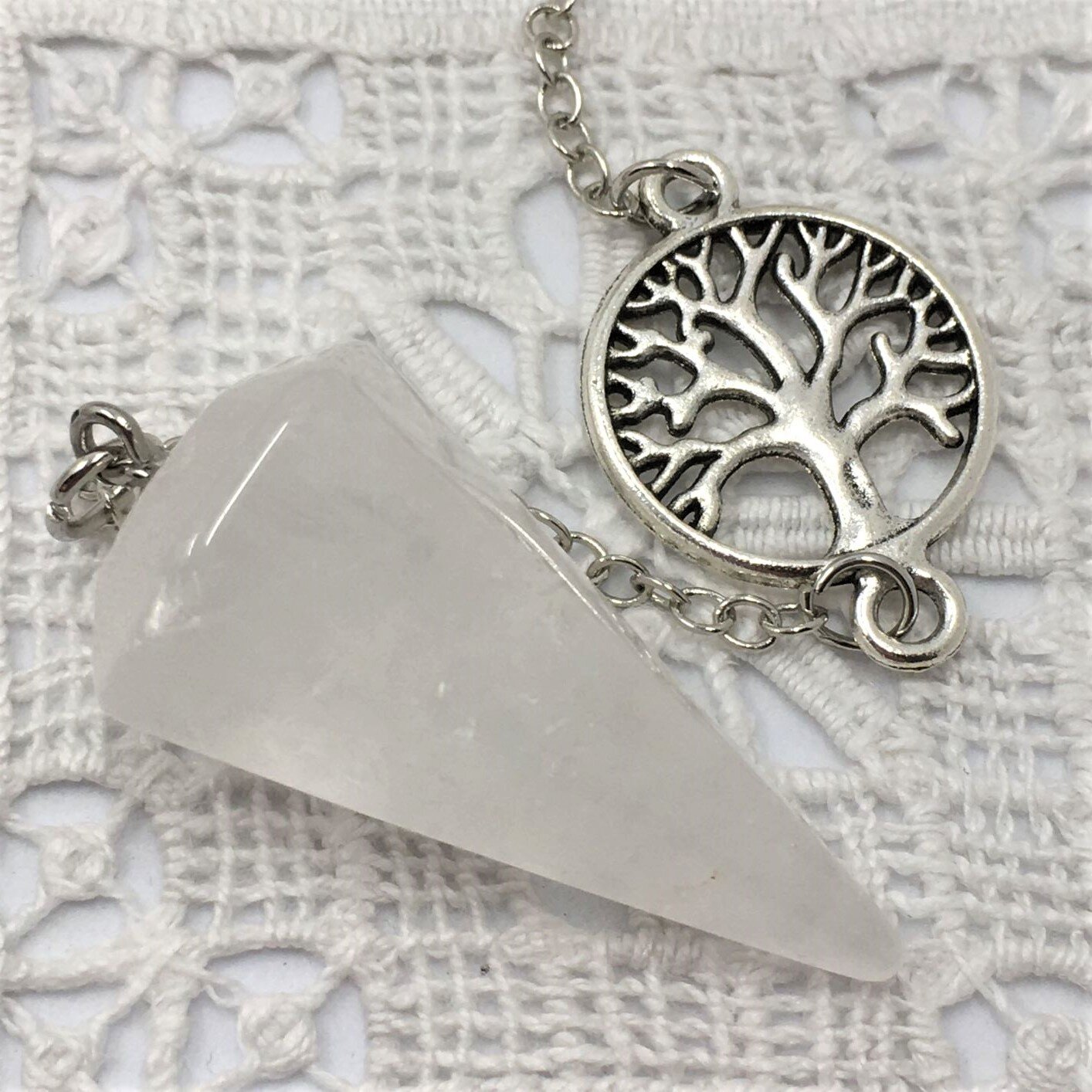 Quartz Tree of Life Pendulum