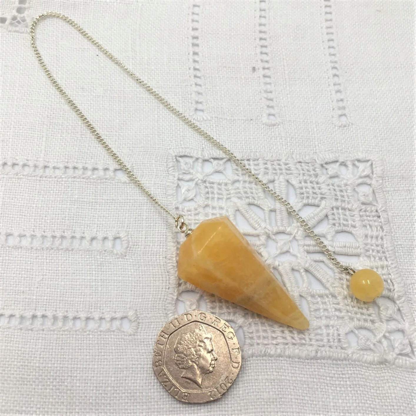 Pendulum Orange Calcite Bead 3.JPG