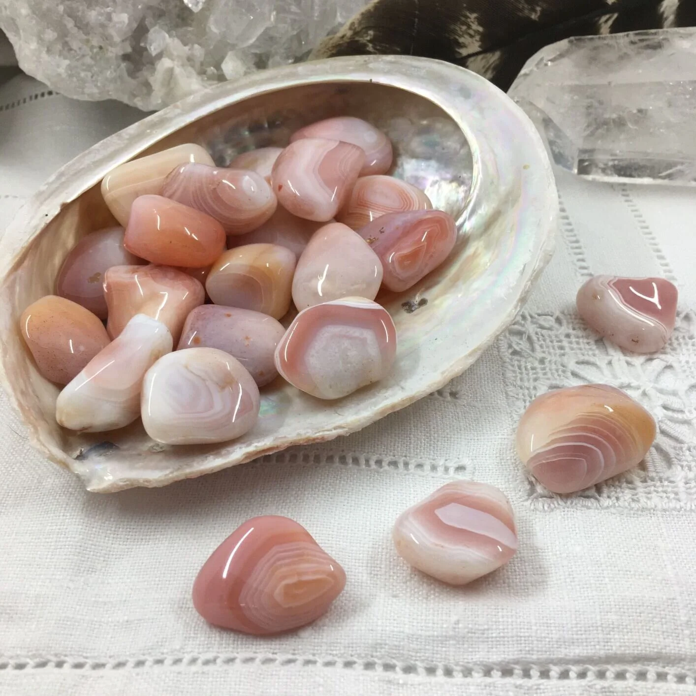 Apricot/Peach Agate Tumblestones