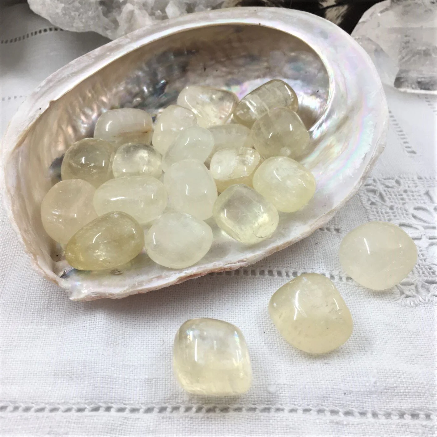 Sunshine / Lemon Calcite Tumblestones small/medium