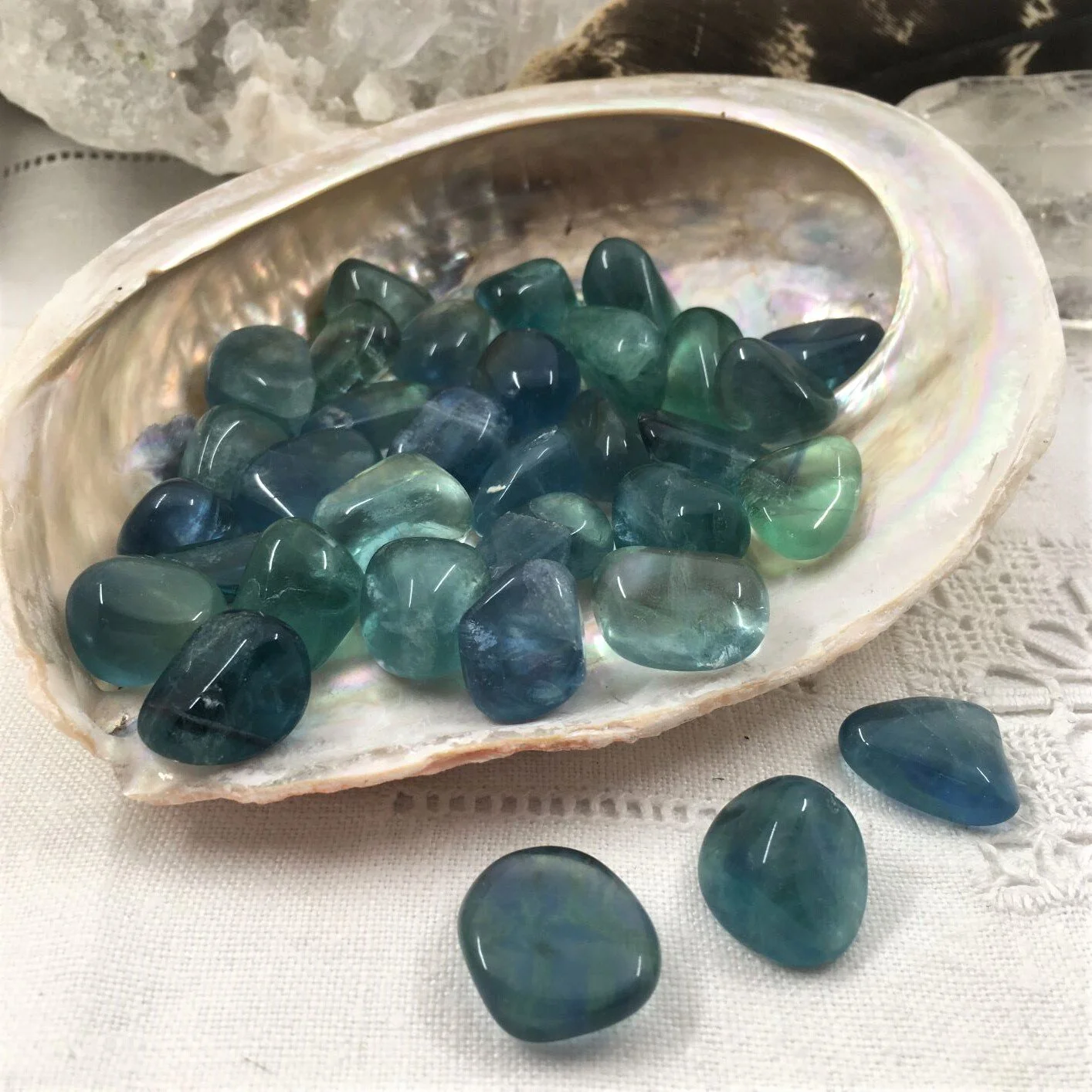Blue Fluorite Tumblestones