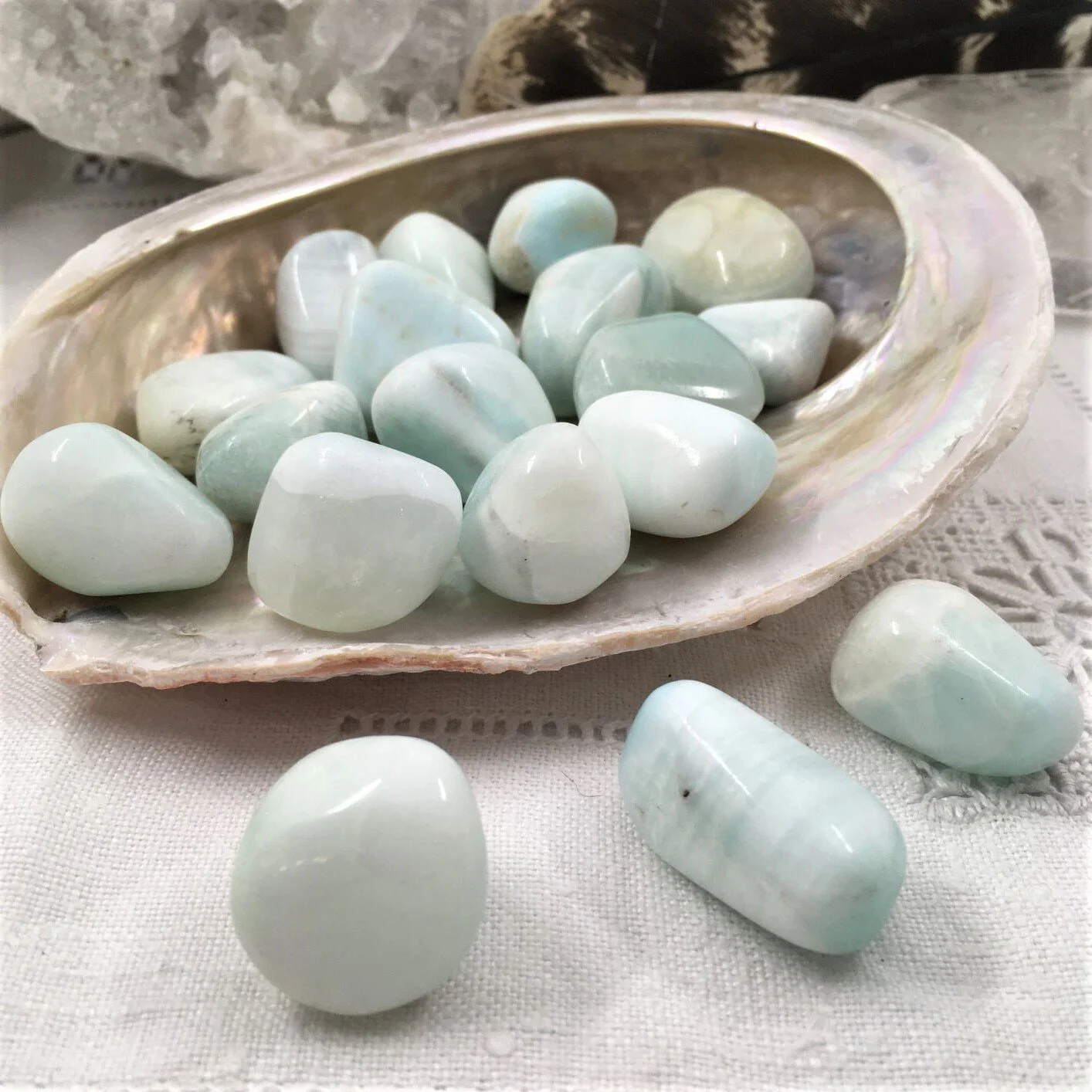 Hemimorphite Tumblestones
