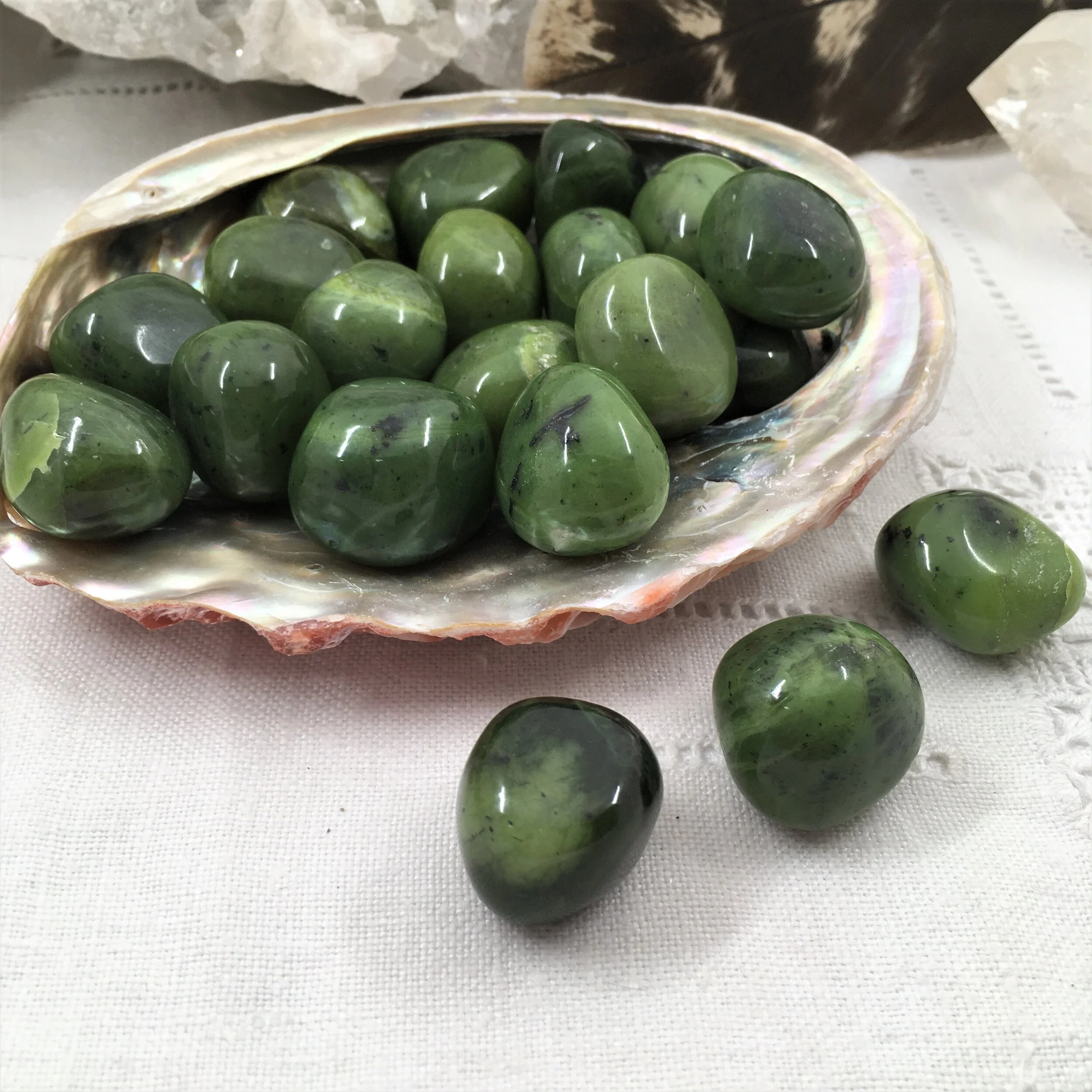 Jade Tumblestones Medium