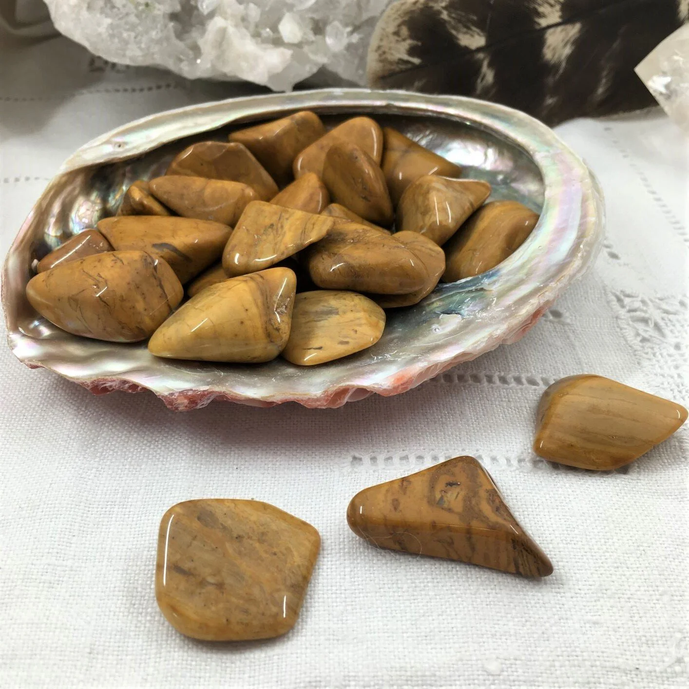 Yellow Jasper Tumblestones