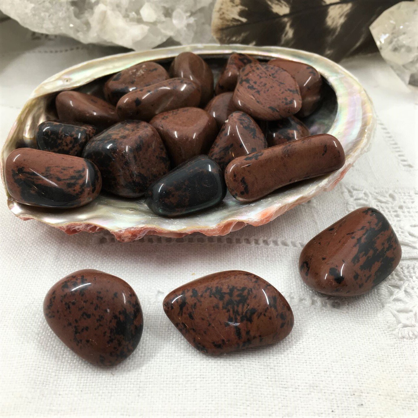 Mahogany Obsidian Tumblestones