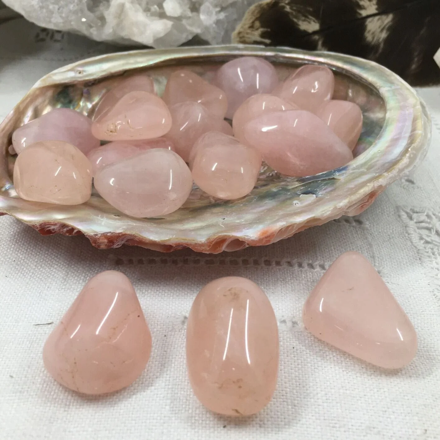 Rose Quartz Tumblestones Medium