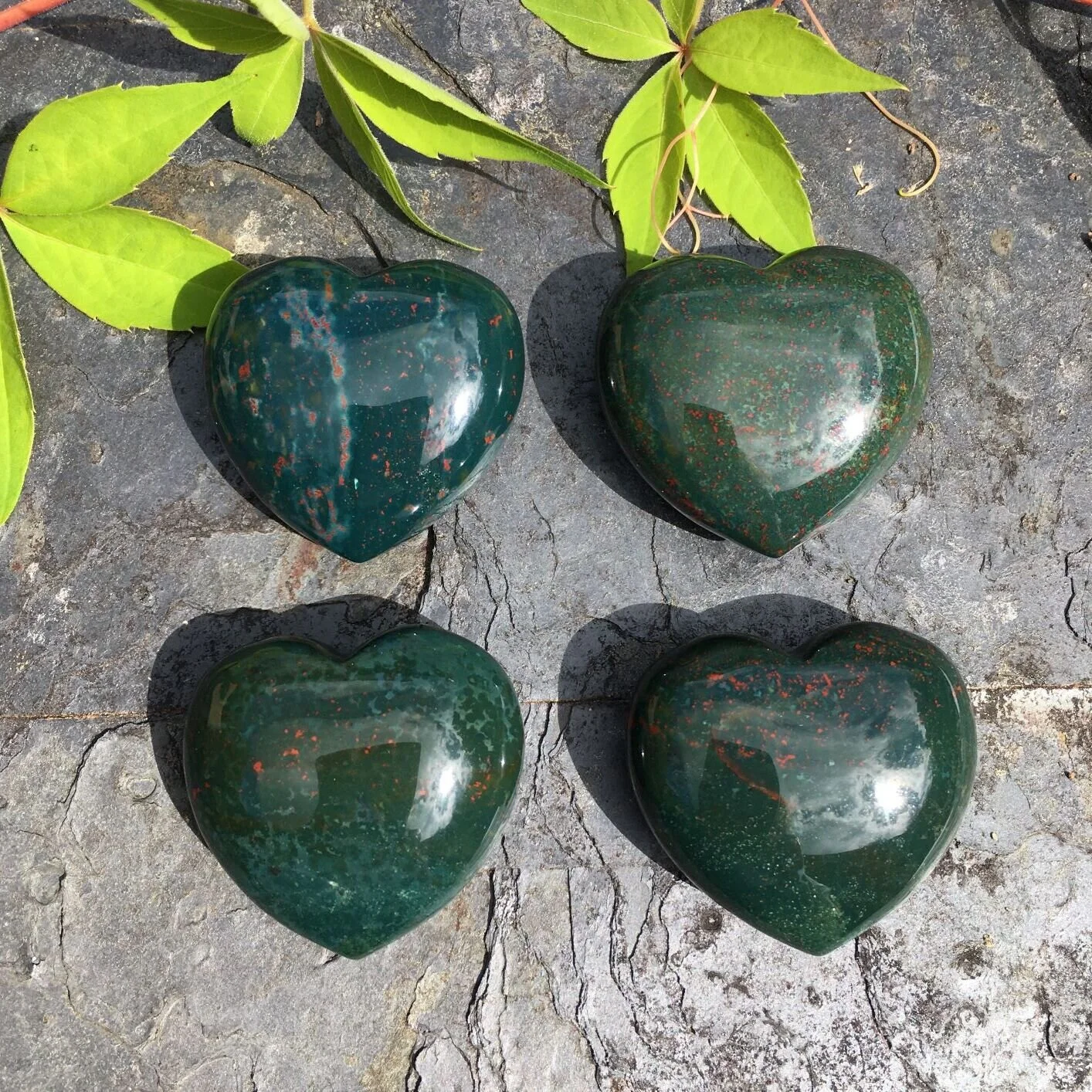 Bloodstone Heart 40mm