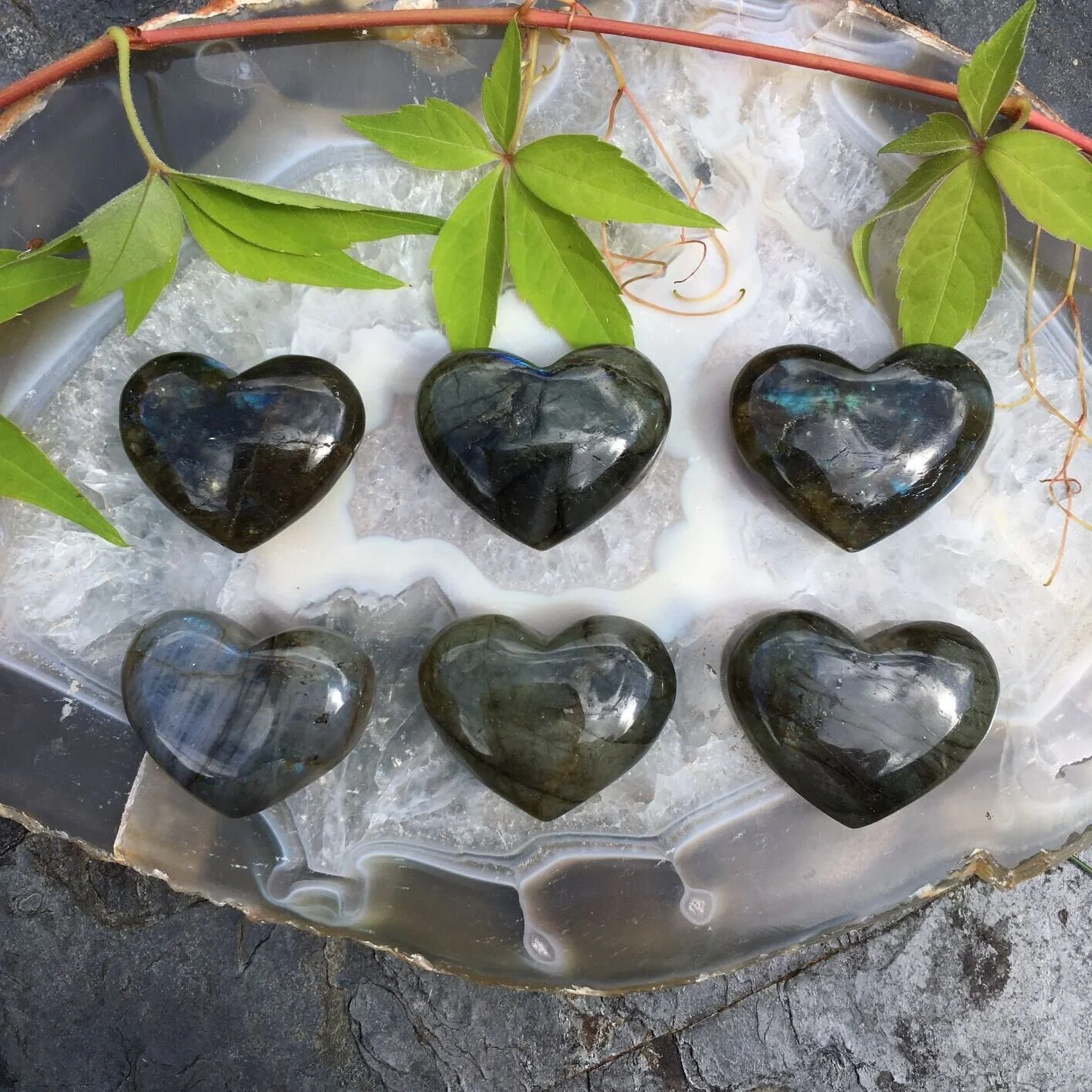 Labradorite Heart 32mm