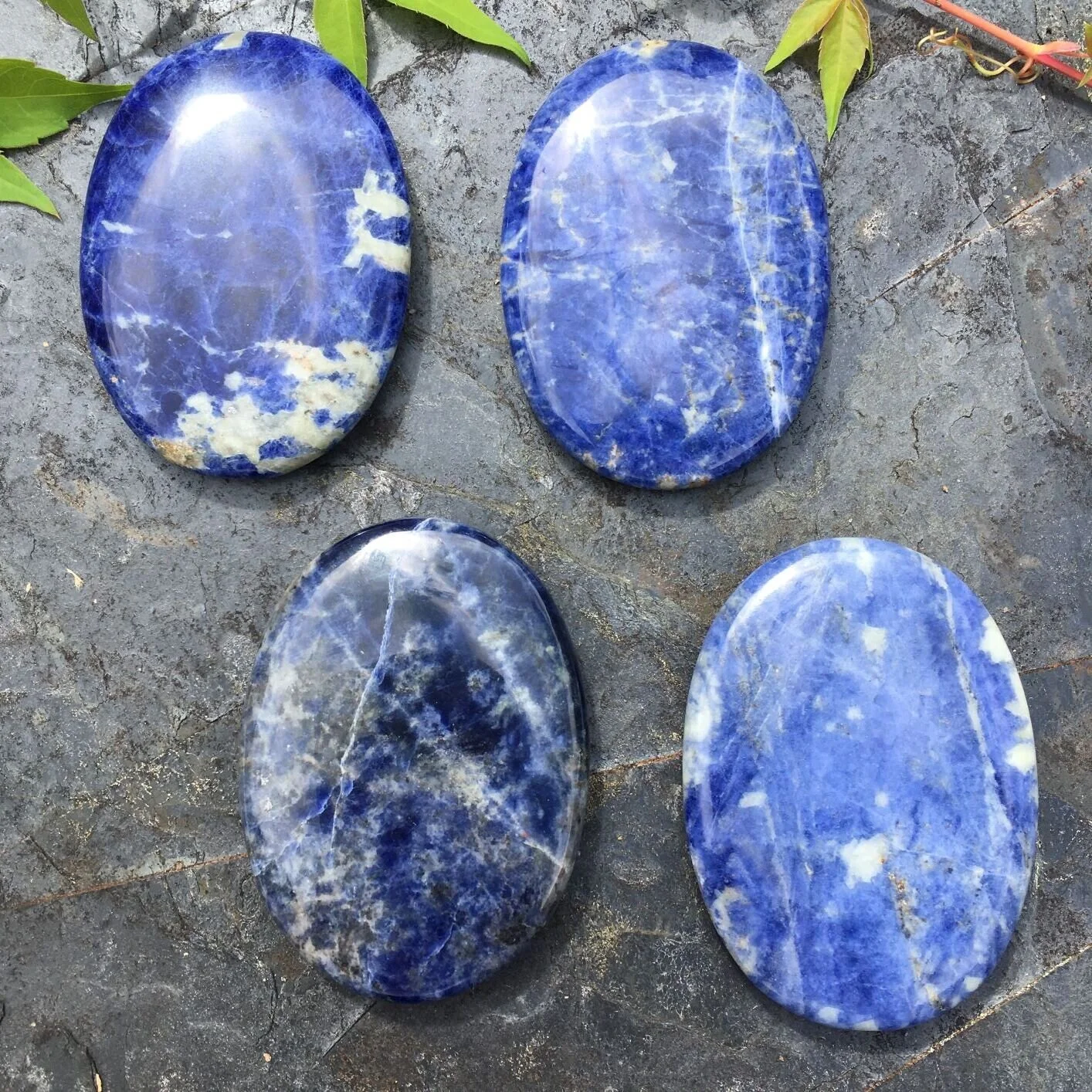 Sodalite Palmstones 1 - 4