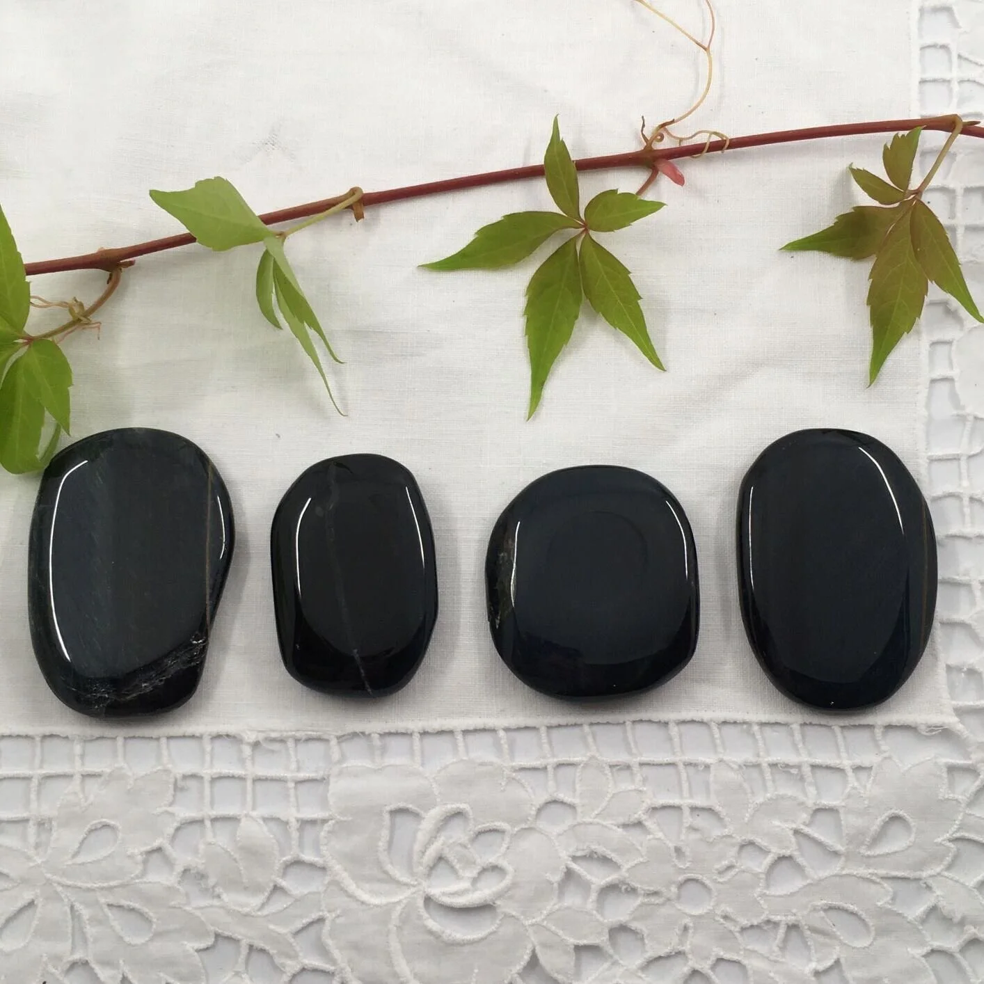 Blue Tiger's Eye/Hawk's Eye Smoothstones 1 - 4