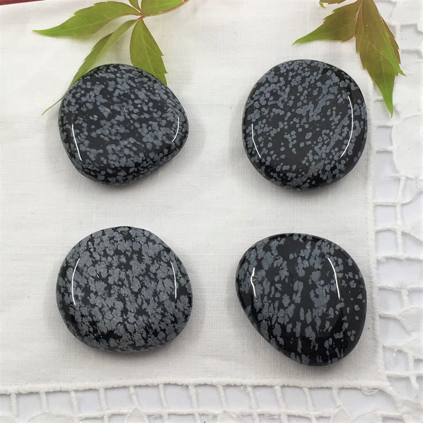 Snowflake Obsidian Smoothstone