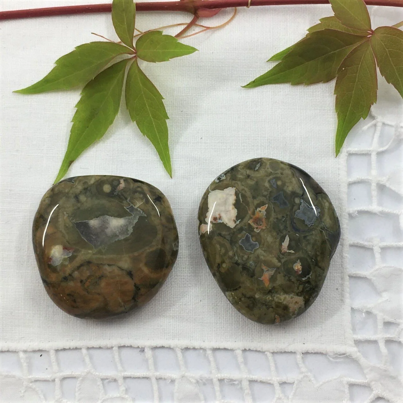 Rhyolite / Rainforest Jasper Smoothstone