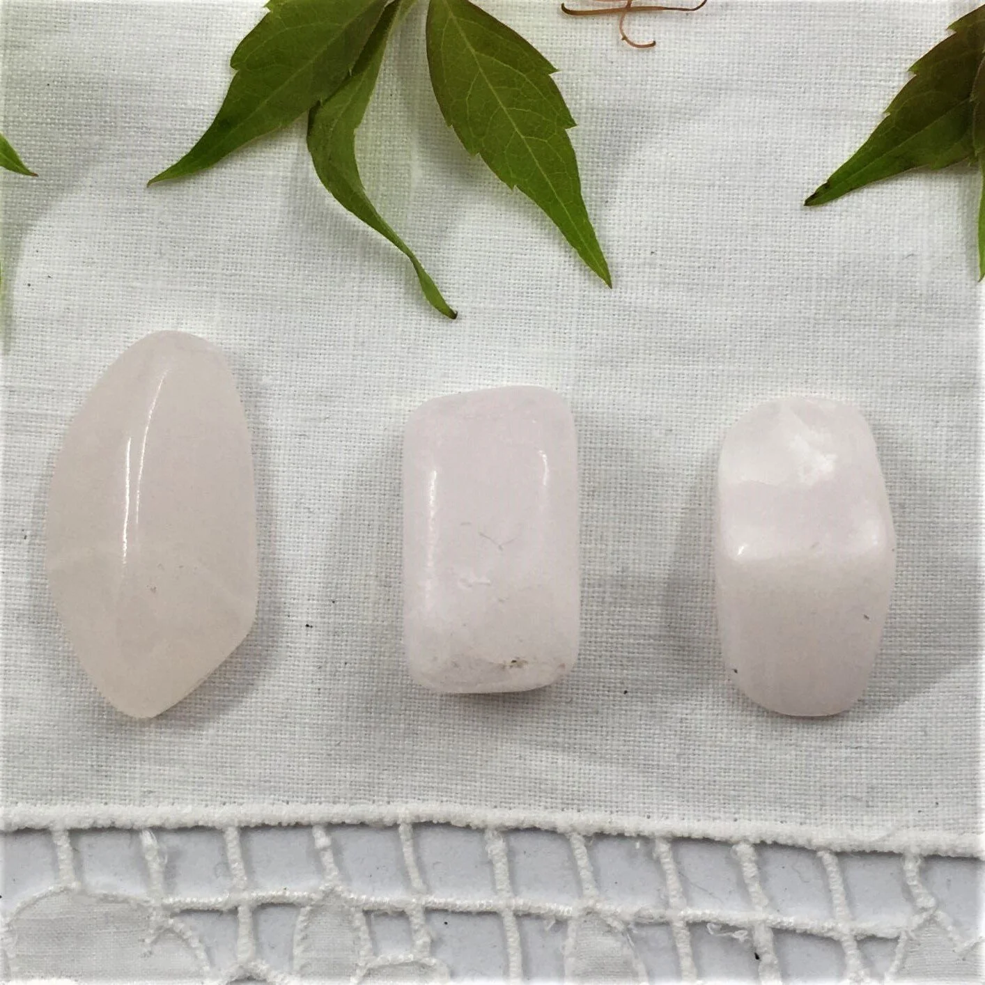 Mangano/Pink Calcite Tumblestones (Afghan)