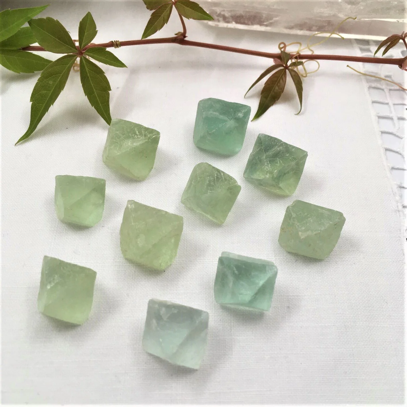 Green Fluorite Octahedron - Small