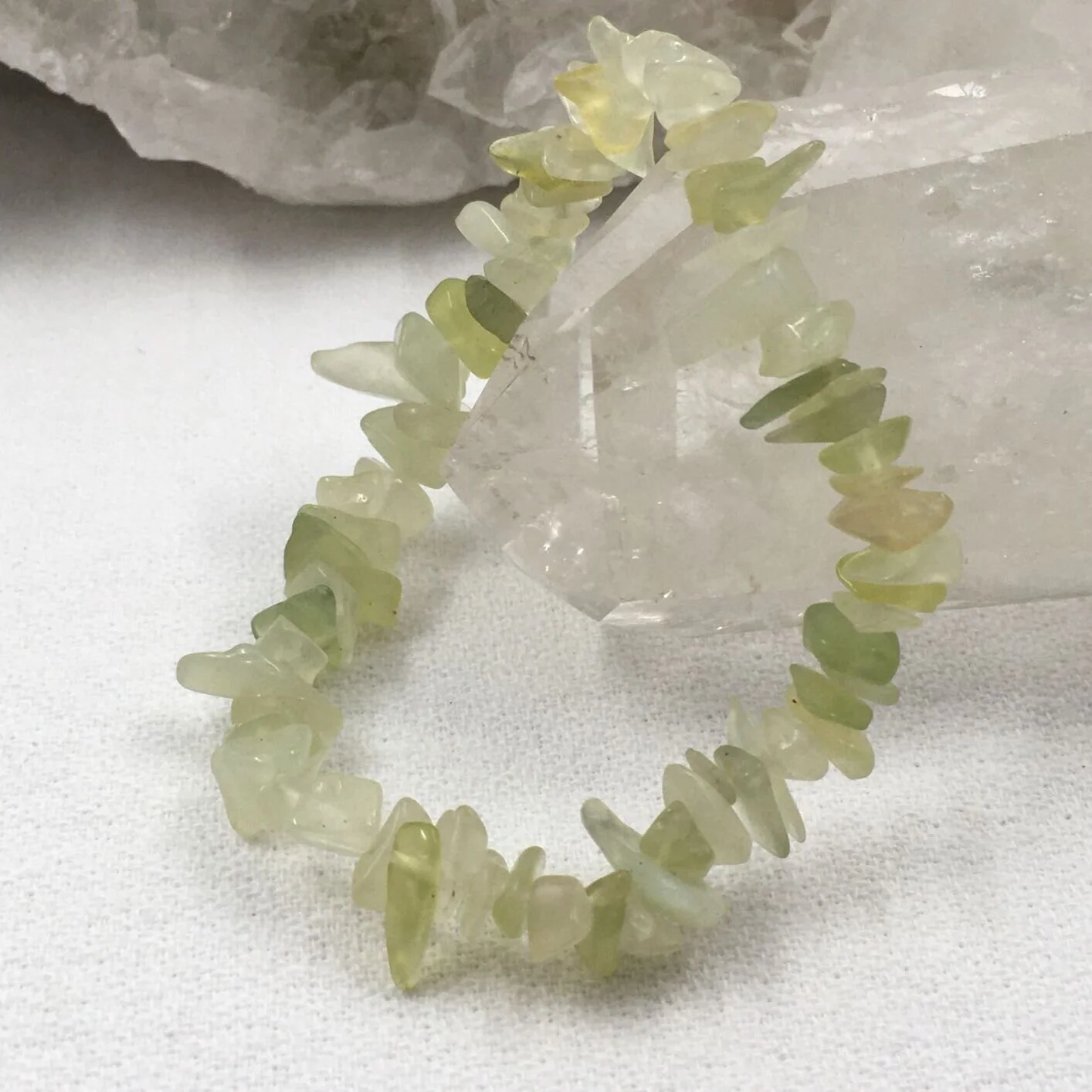 Bowenite/New Jade Gemchip Bracelet