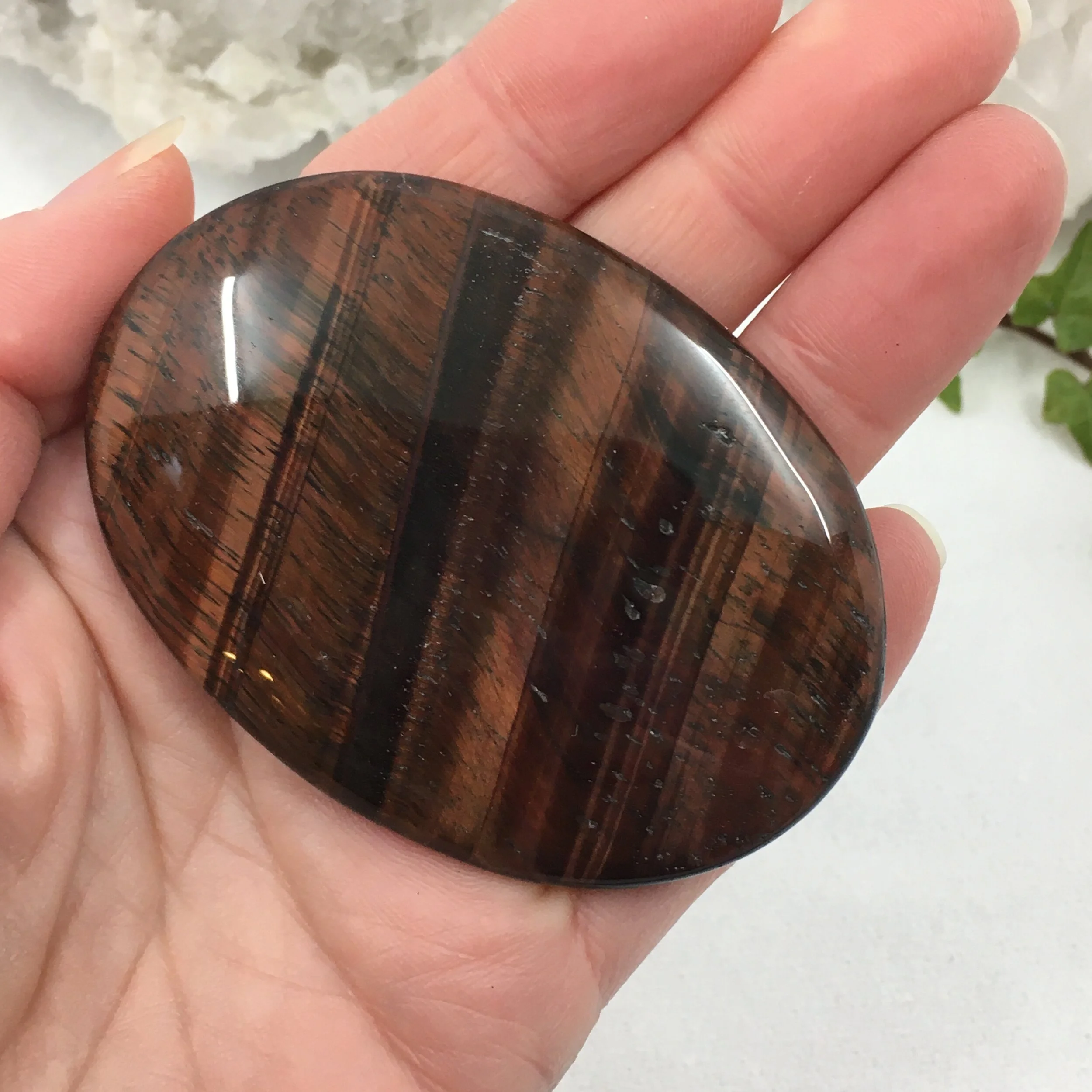 Red Tiger's Eye/Bull's Eye Palmstone *