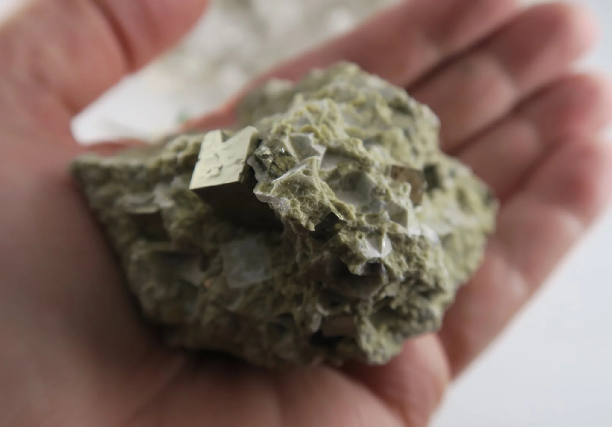 Pyrite Cubes in Matrix *