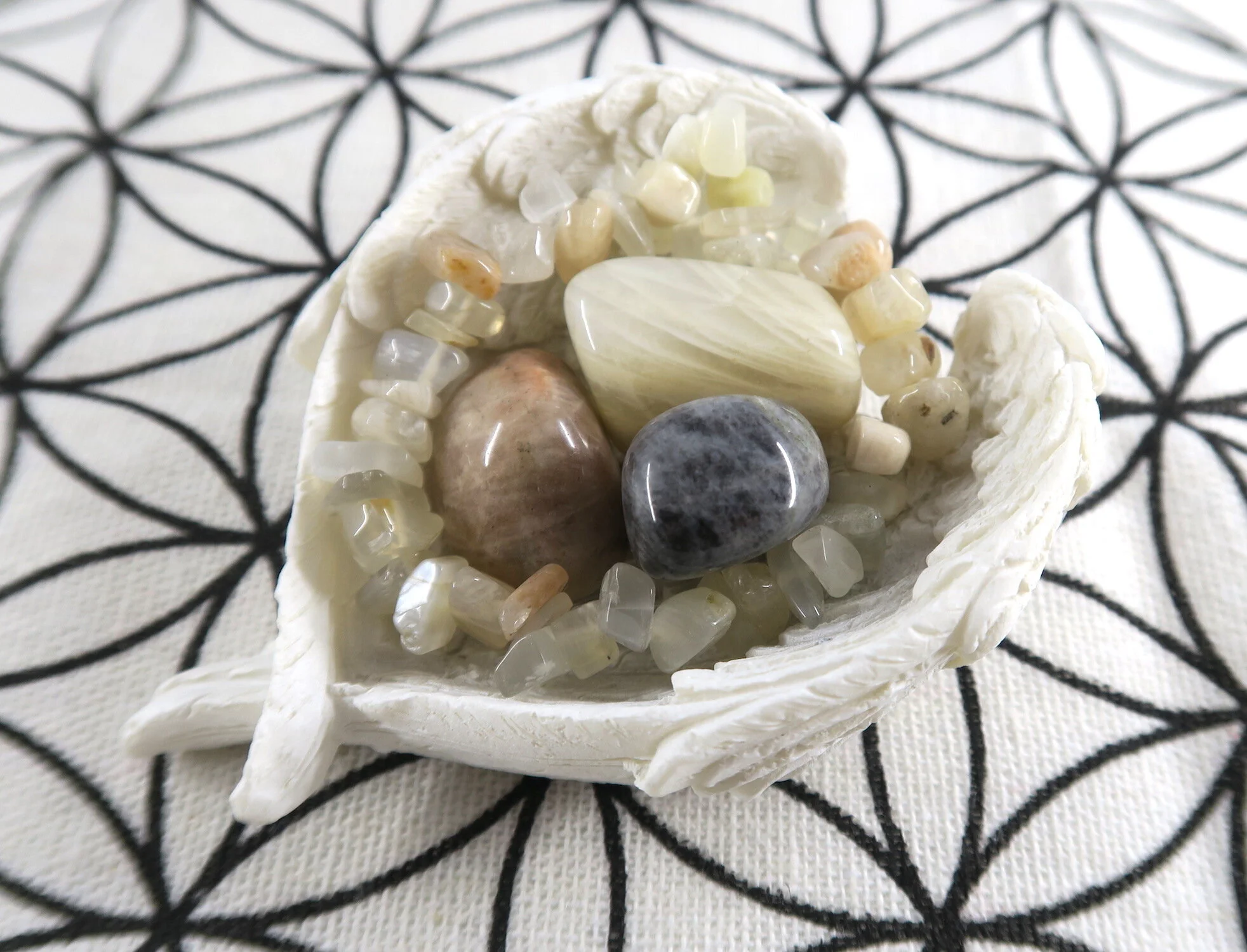 Moon Goddess Gift Set 1 with Cream Moonstone Bracelet