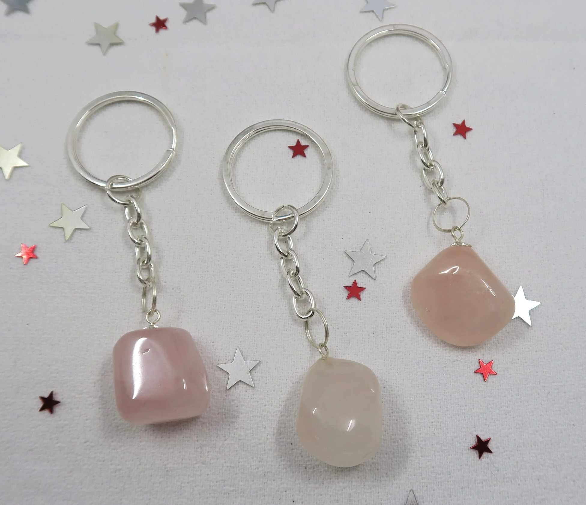 Rose Quartz Keyring