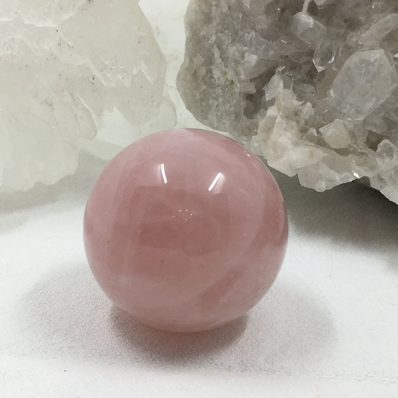 rose quartz sphere 45 mm 