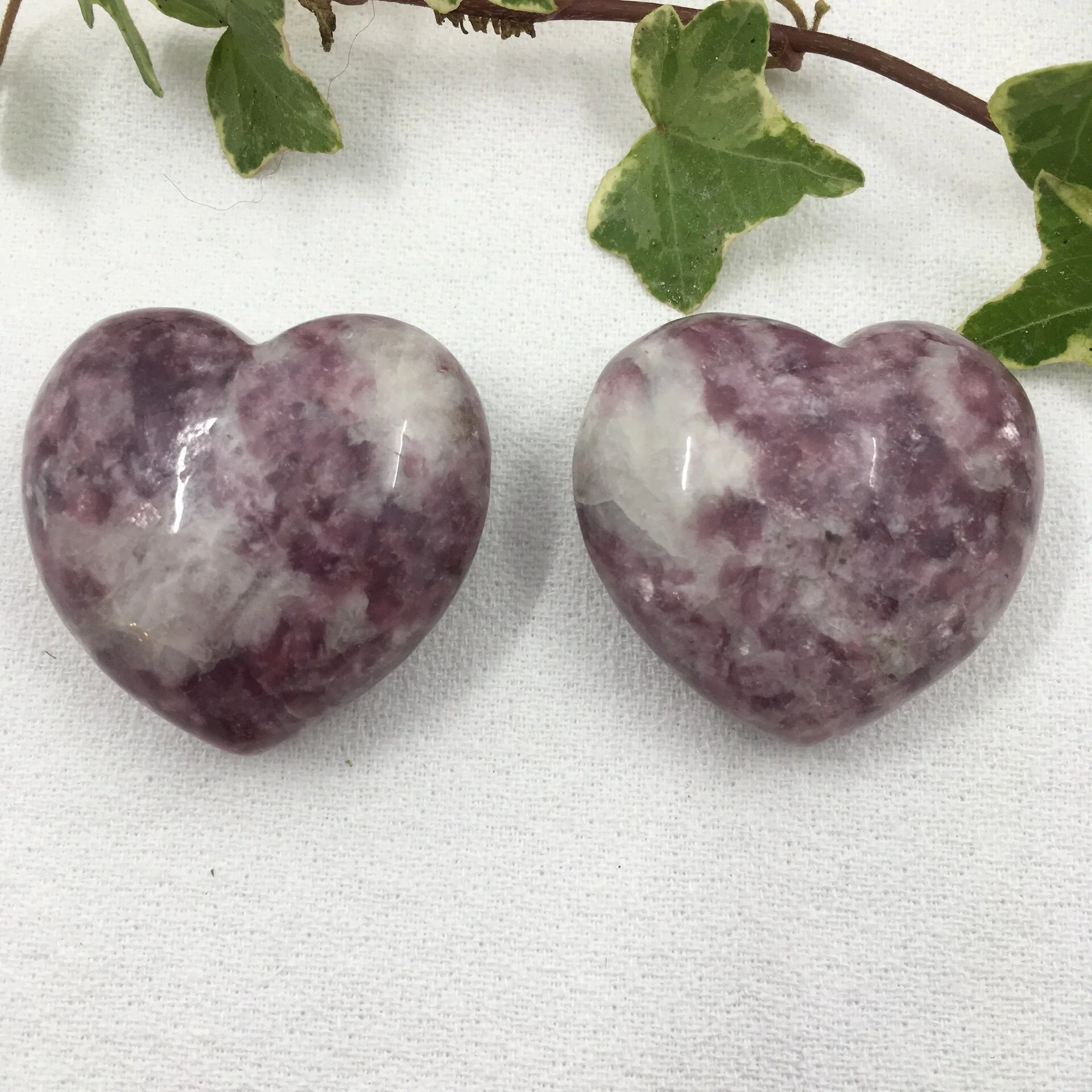 Lepidolite Heart 40mm