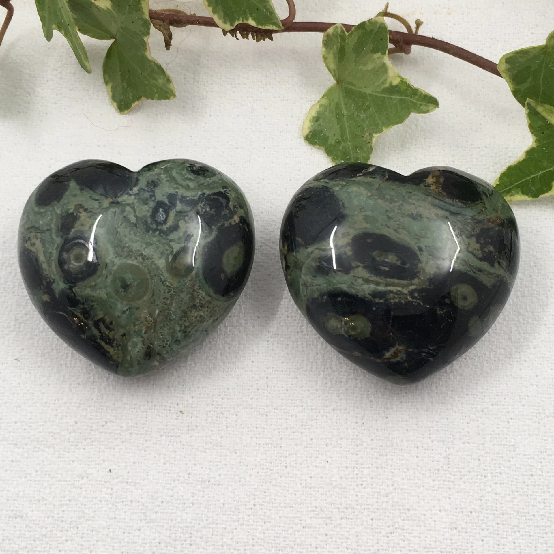 Kambaba Jasper Heart 40mm