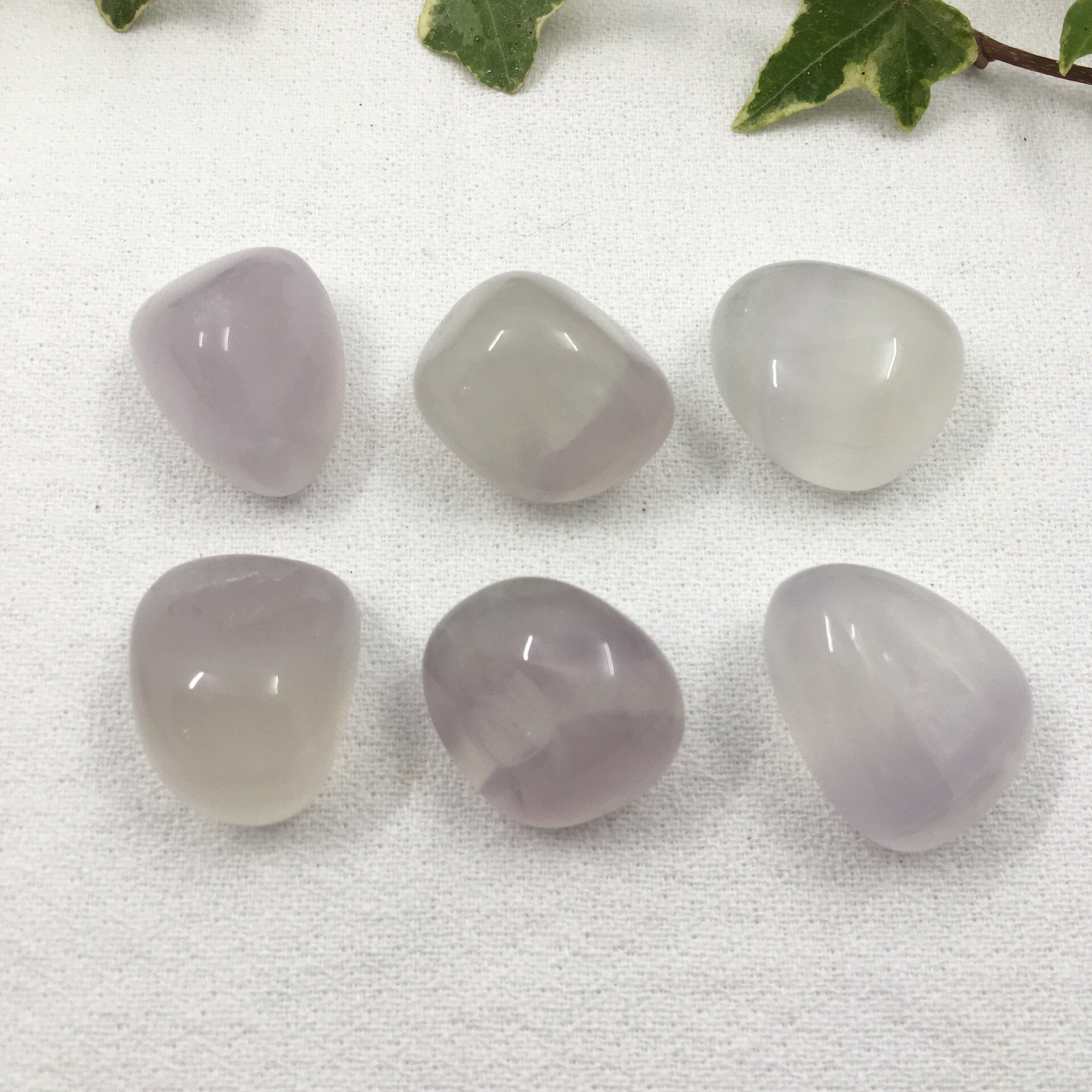 Lavender /Yttrium Fluorite Tumblestones medium/large