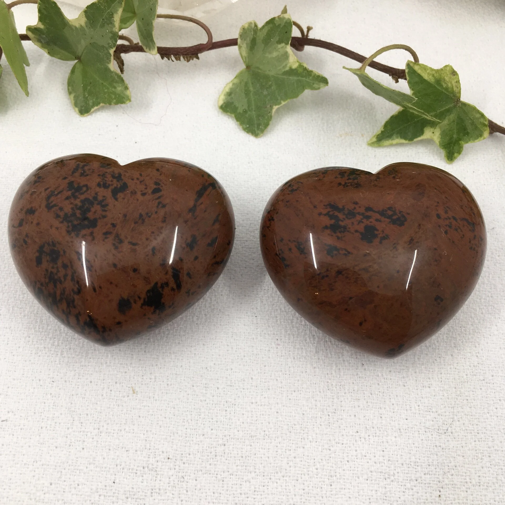 Mahogany Obsidian Heart 45mm