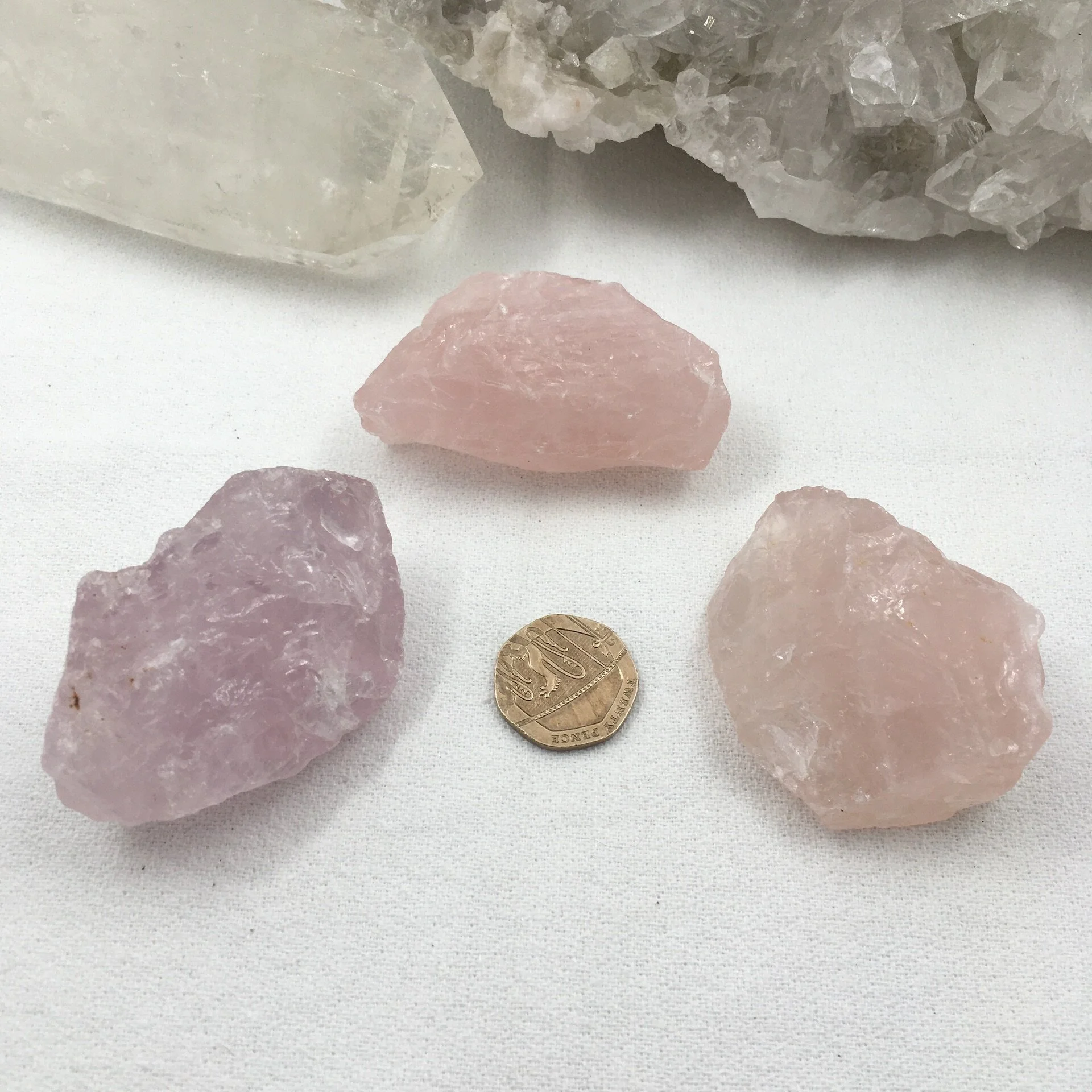 Rose Quartz - Natural, Unpolished - 60 to 100g