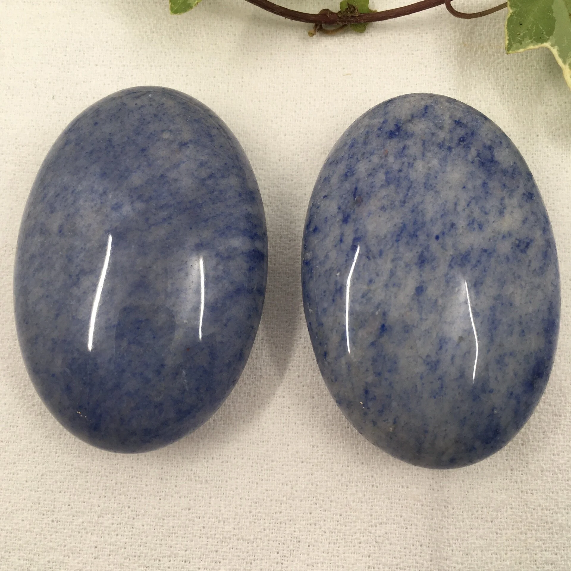 Blue Quartz Chunky Palmstones