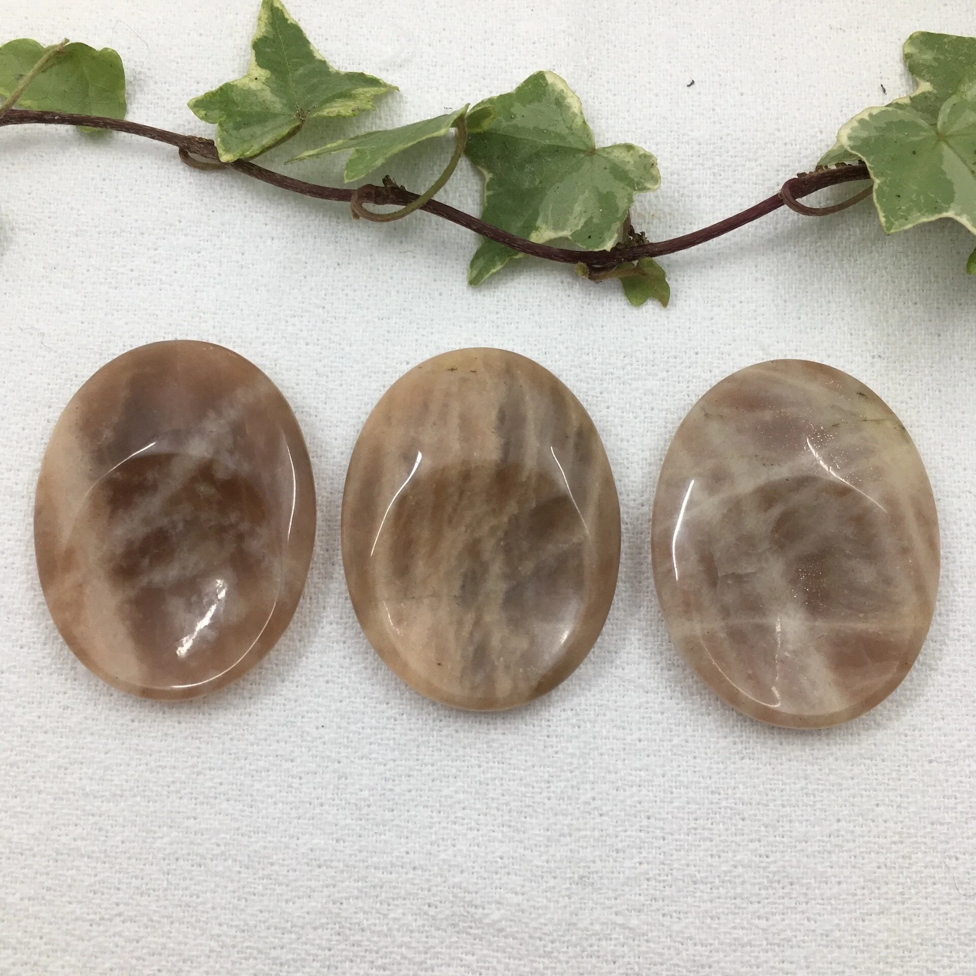 Peach Moonstone Thumbstones