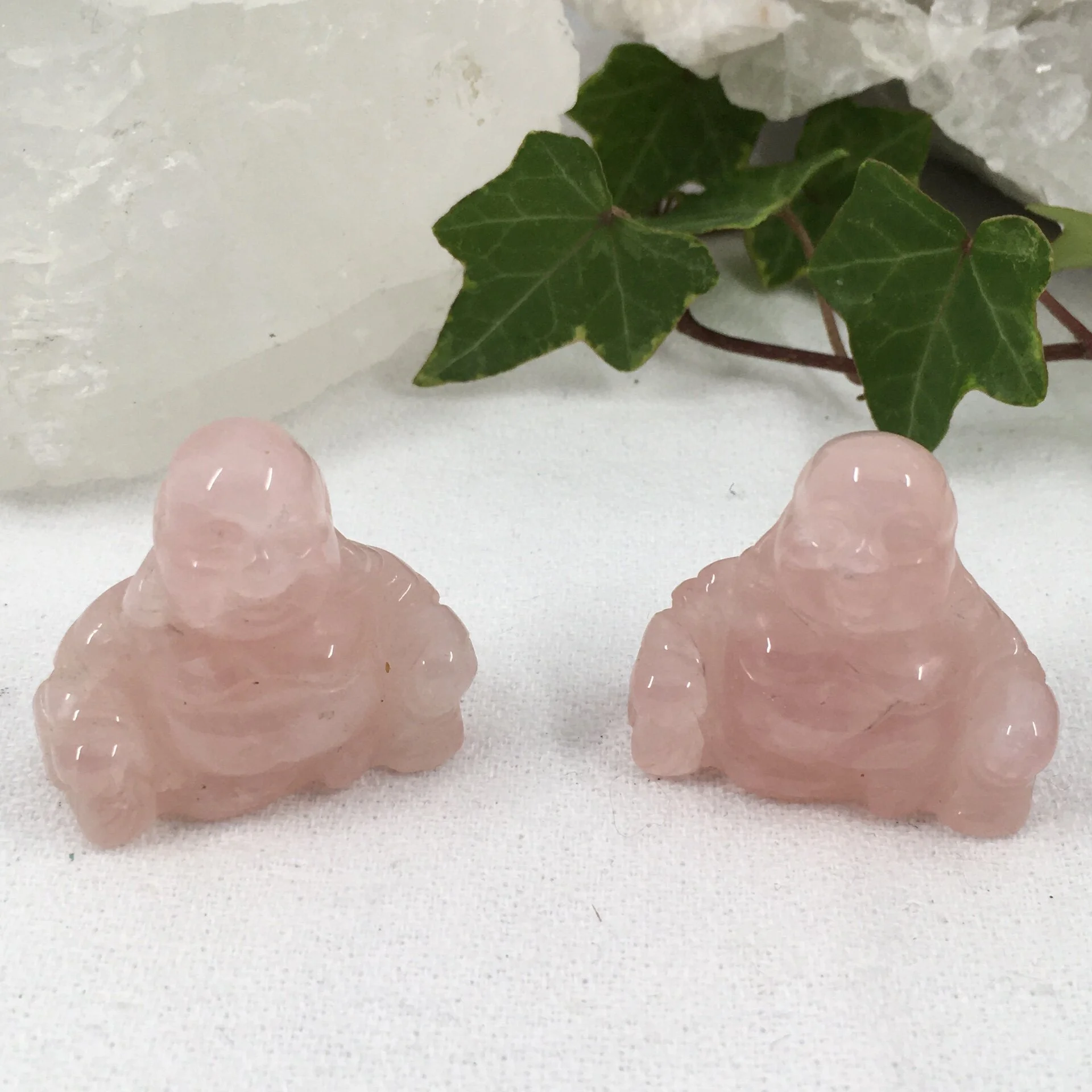 Rose Quartz Buddha 30mm
