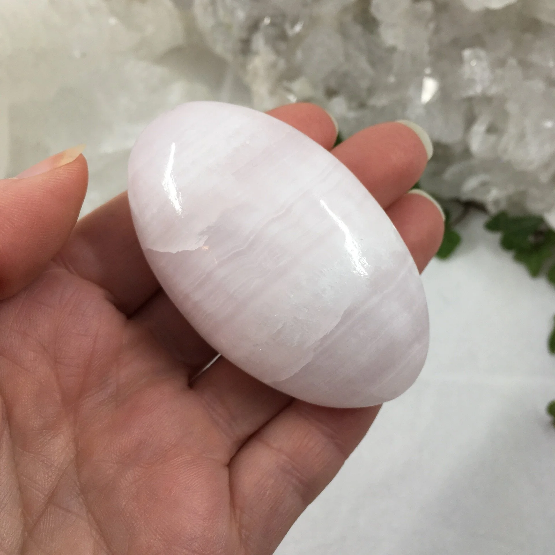 Mangano/Pink Calcite Pebble 8