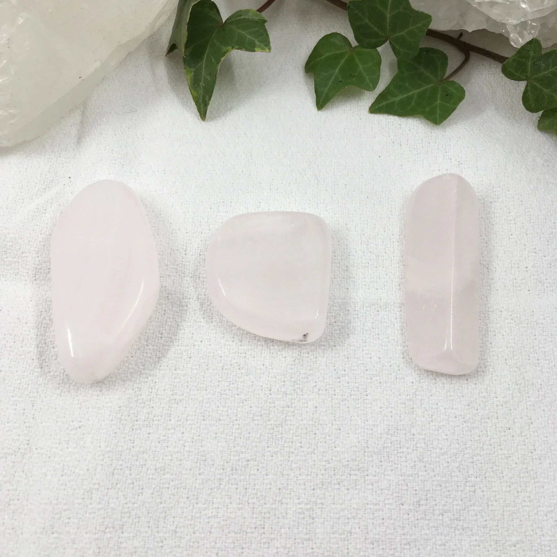 Mangano/Pink Calcite Large Tumblestones (Afghan) ***