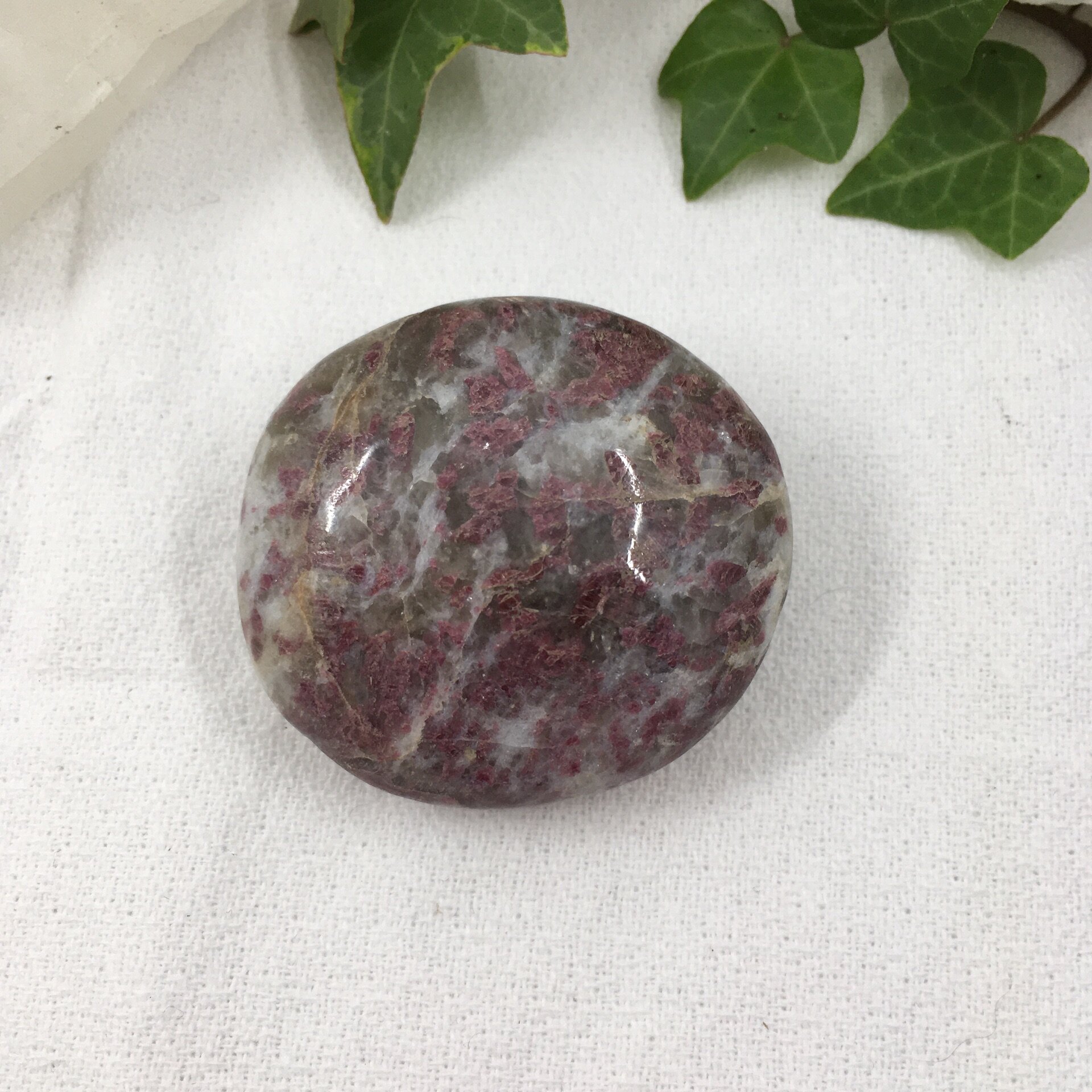 Rubellite / Pink Tourmaline in matrix tumblestones.