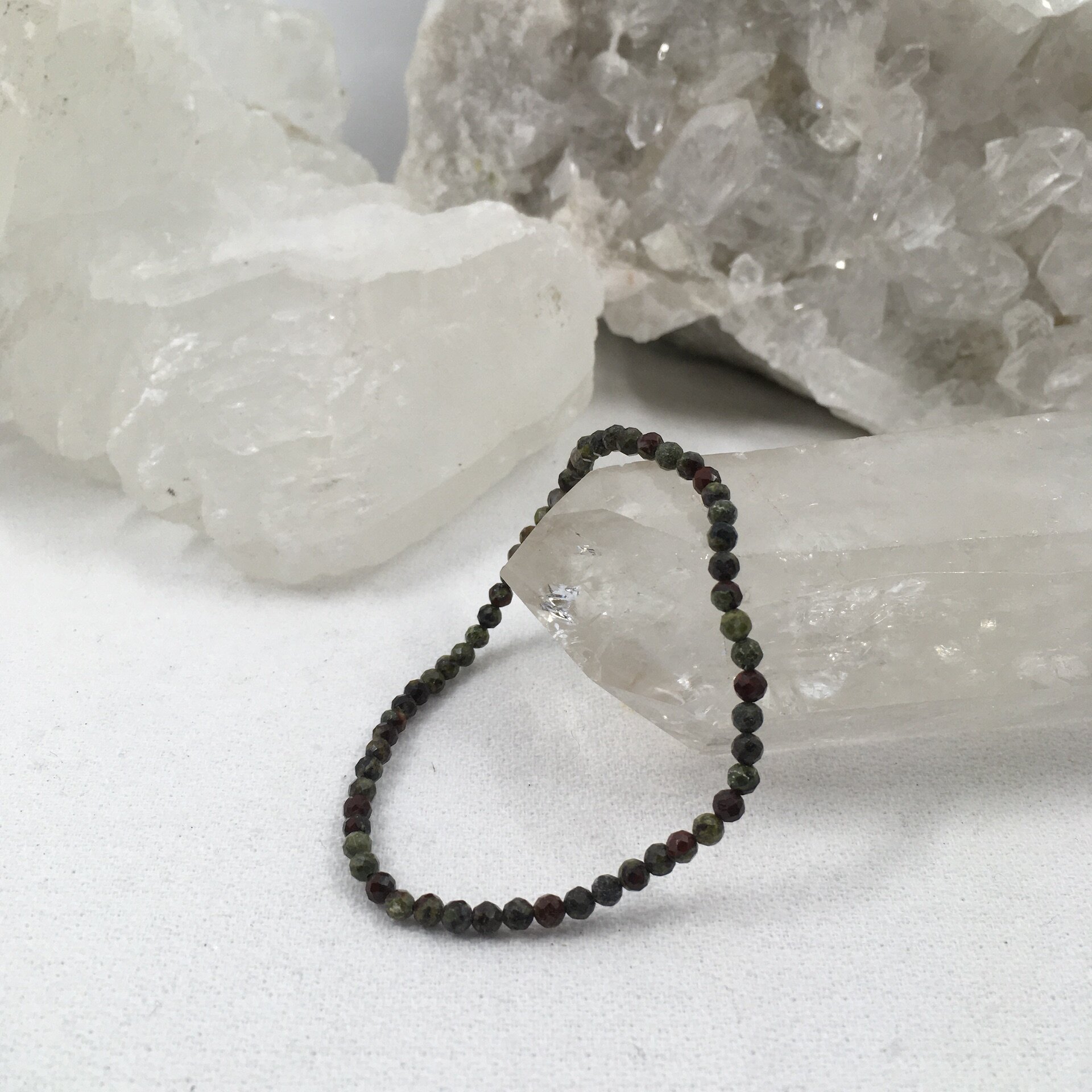 Dragonstone Faceted Bead Bracelet 3mm *