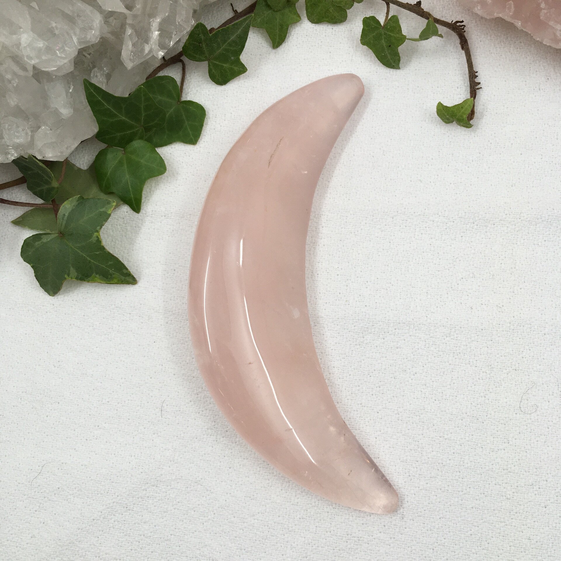 Rose Quartz Crescent Moon 2