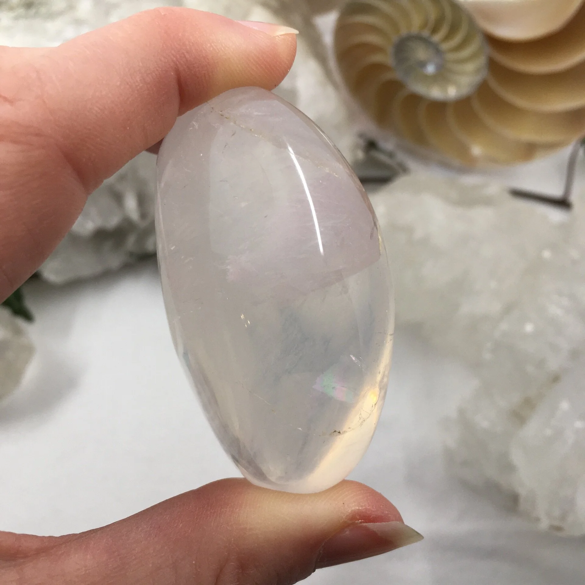 Moon Quartz/Girasol Quartz Pebble 4