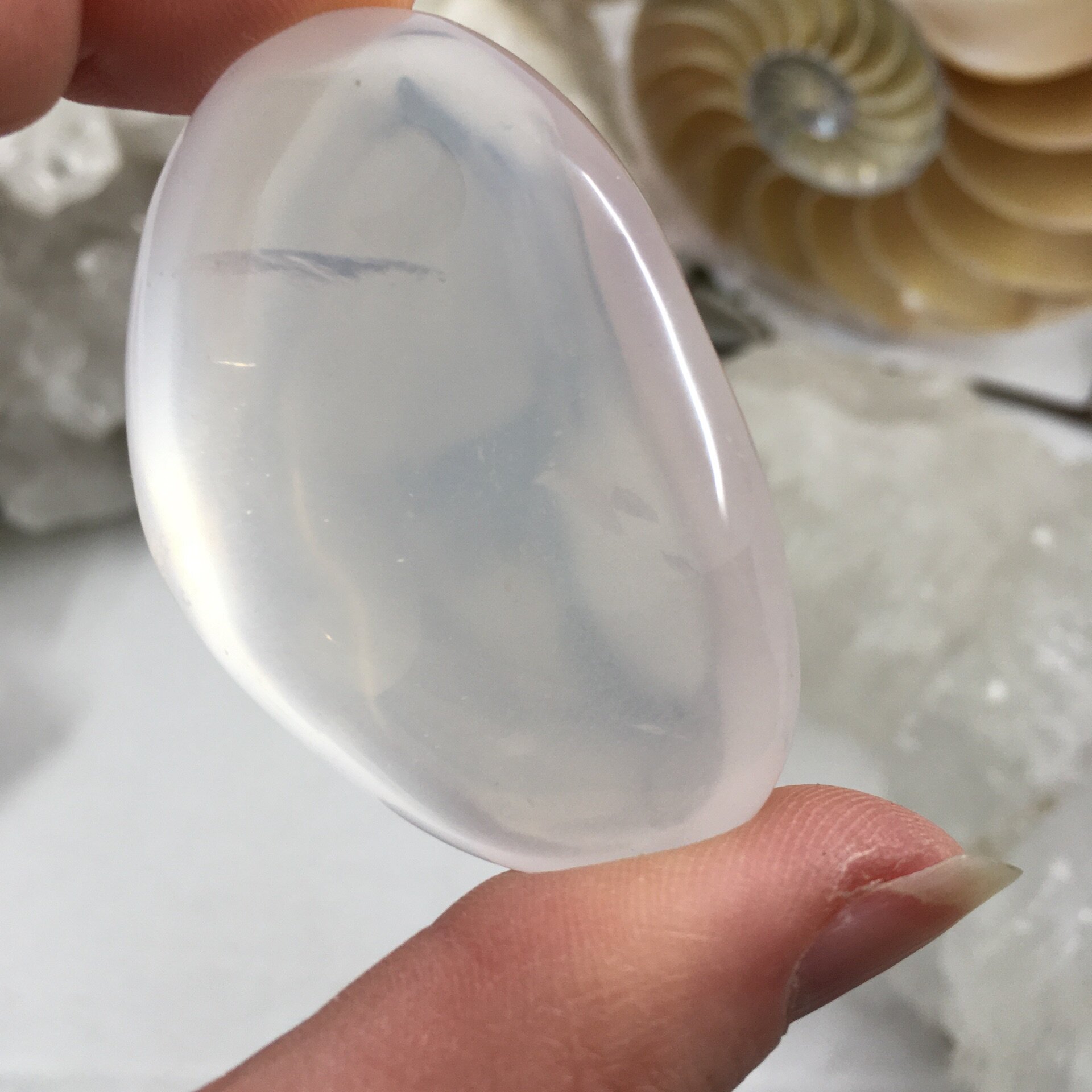 Moon Quartz/Girasol Quartz Pebble 7